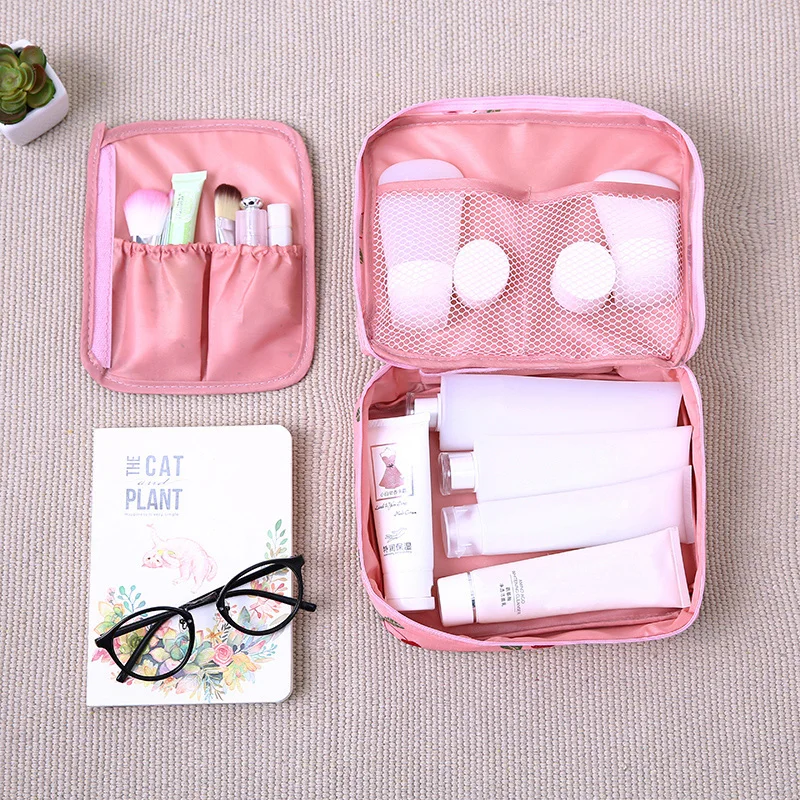 Hot-Sale Cosmetic Storage Bag Travel Bag Makeup Organizer Skincare Storage Zipper Bag 100% Good Rating 14 Colors 4