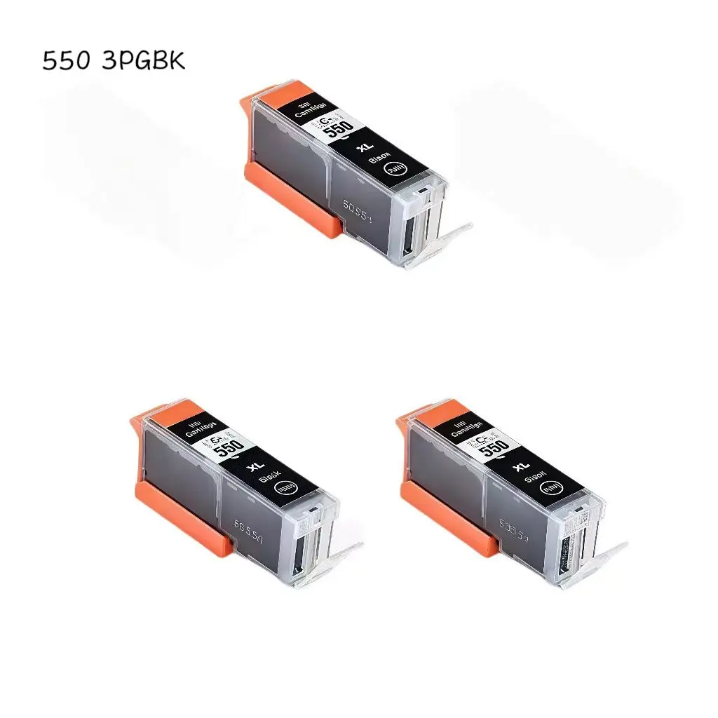 Lot De 5 Cartouches D'encre Compatibles Canon PGI550 CLI551 - Avec Puce, Pour Imprimante Pixma MX925