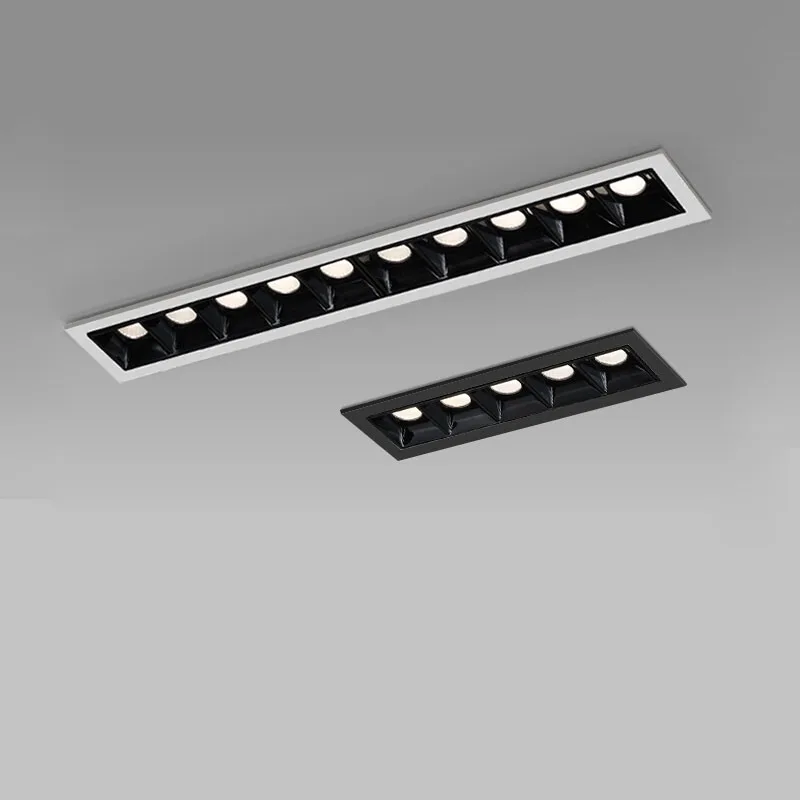 

COB LED Grille Light Recessed Led Downlight Corridor Aisle Porch Ceiling Light Background Spotlight Decor Lighting CRI 90