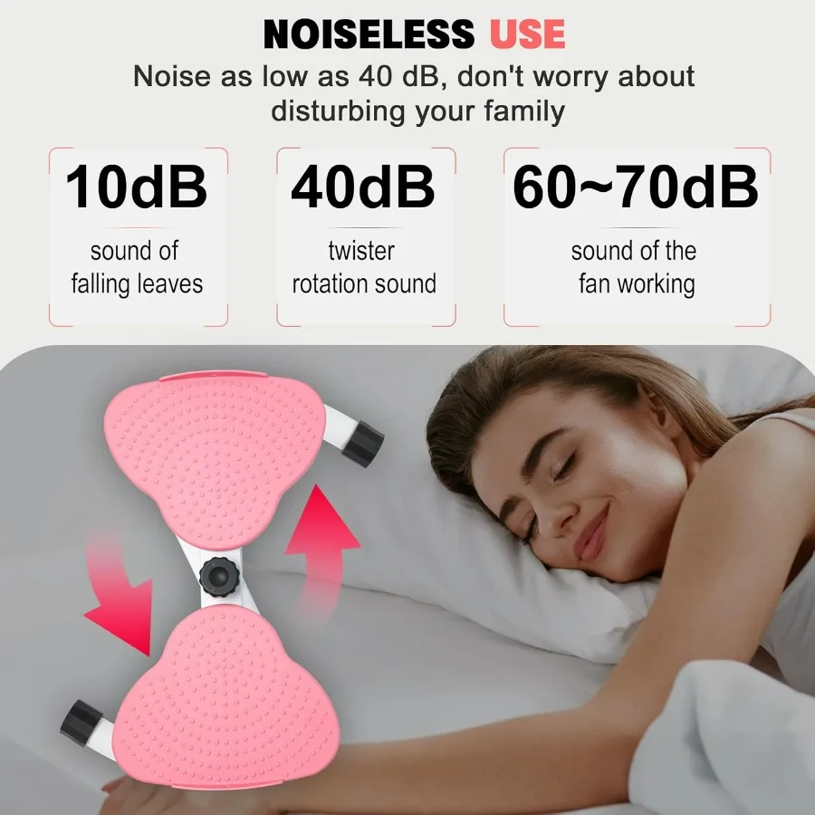 Waist Twisting Machine, Noiseless Ab Twist Board, 260 lbs Capacity, Twist Exercise Machine Home Gym Fitness Tool for Women Slim