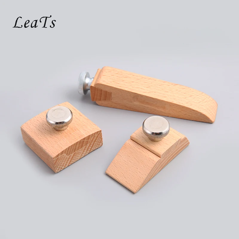 Handmade Leather DIY Leather Craft Edge Treatment Polish Sand Paper Clip Wood Screw Hand Edge Banding Tool