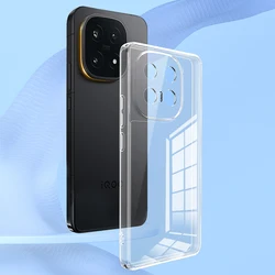 Crystal Clear Ultra Thin Soft TPU Phone Case with Anti - Fingerprint and Camera Protection for Vivo iQOO 15 (Clear)