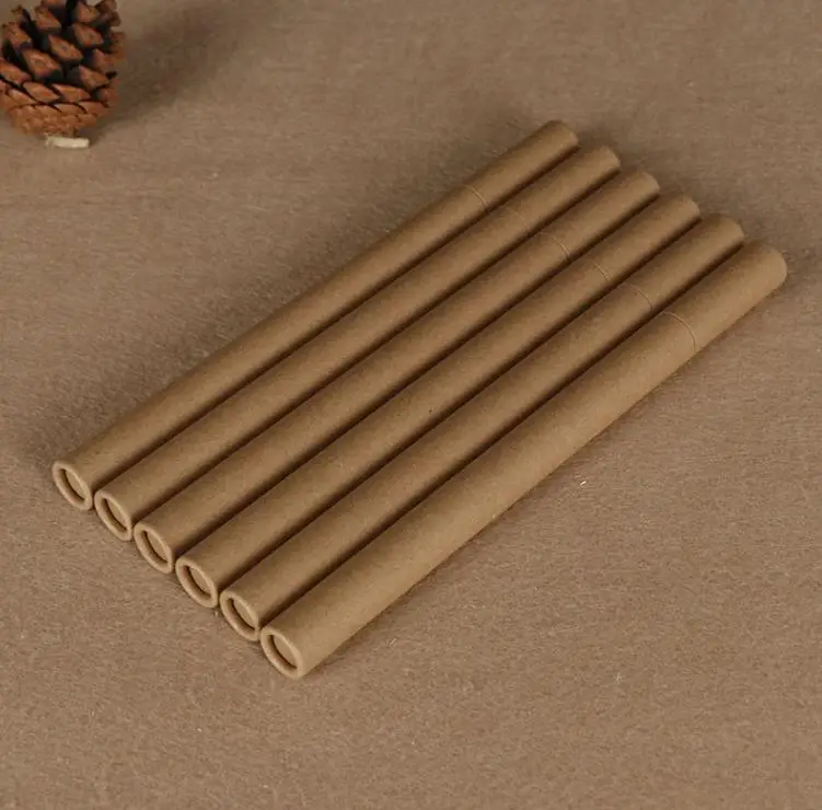 

500pcs Kraft Paper Incense Tube Incense Barrel Storage Box For 10g 20g Joss Stick Convenient Carrying Paper perfume tube SN6318