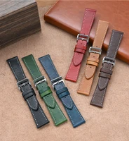 Bracelet de montre en cuir véritable 17mm 18mm 19mm 20mm 21mm 22mm, bracelet universel rétro à libération rapide 1