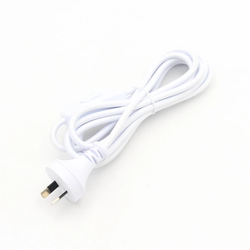 dimmer, plugue australiano, tecido coberto, cabos de extensão, AC 220-240V, AU