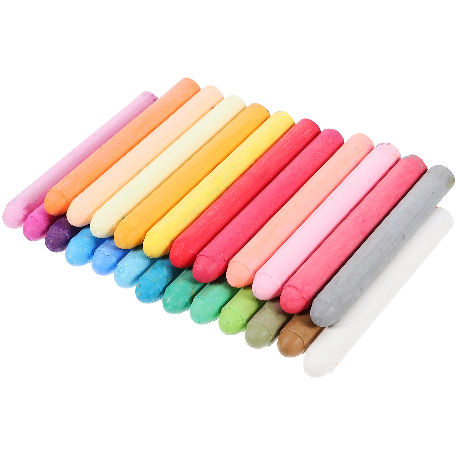 

24 Pcs Chalks Colorful Pens Sidewalk Portable Multi-function Titanium Dioxide Water-soluble Erasable Solid