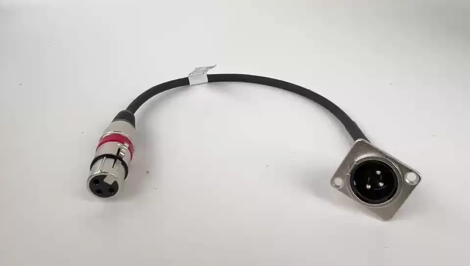 ICTXKDKB Câble XLR 3Pin mâle à femelle en alliage de zinc plaqué or câble blindé en cuivre OFC pour amplificateur micro mélangeur 0,3 M-15 M 1 PC(YP01OR-D1004MFSLOR,8m
