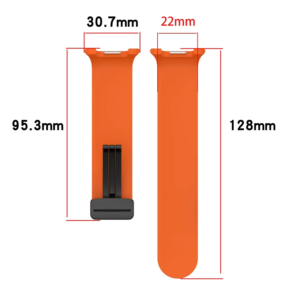 Magnetic Silicone Sports Strap Bracelet - Universal Smartwatch Accessory