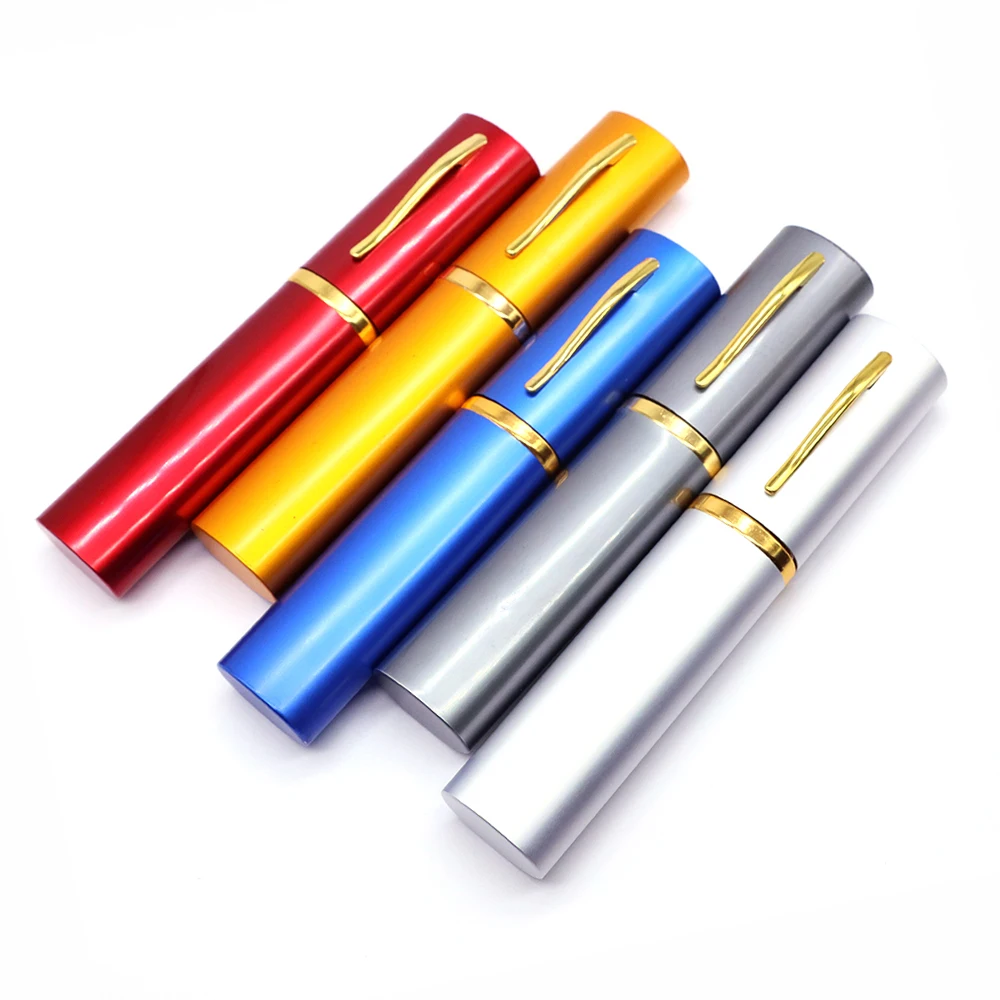 Elegant Mini Reading Metal Pencil Vase Glasses Box Travel Tableware Set Fork Spoons Protective Case Fashion Portable Tool Pouch