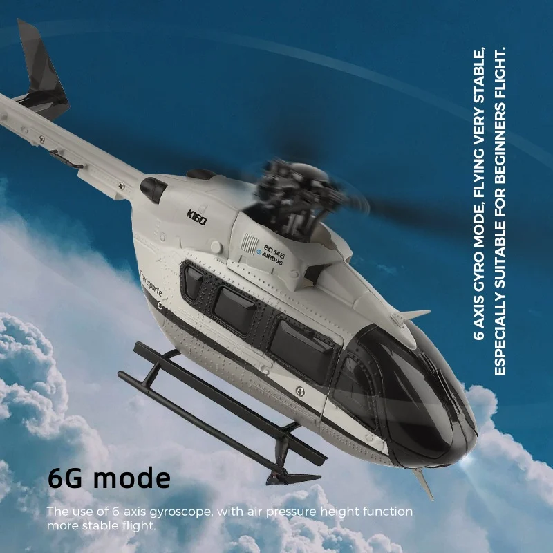 Hélicoptère RC Wltoys K160 EC-145 Brushless 2.4GHz 4CH