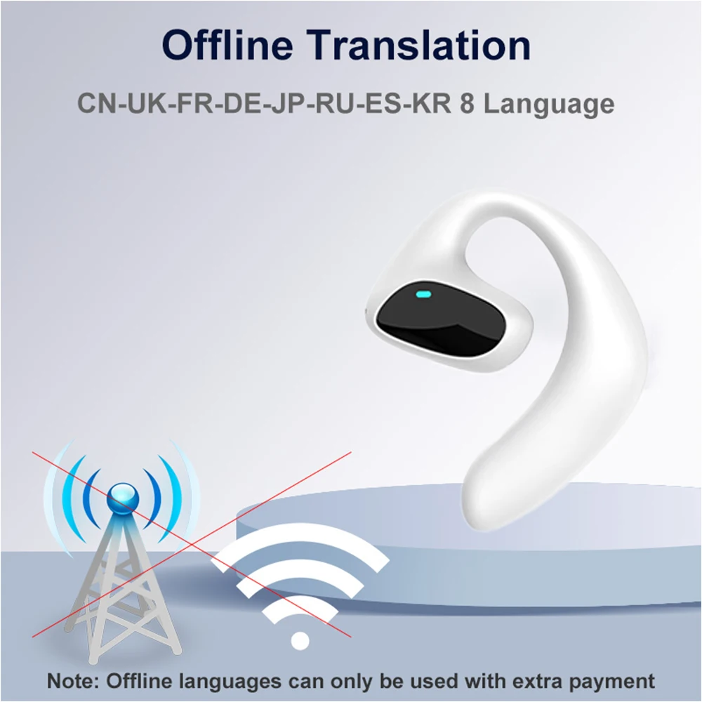 سماعات أذن M8 ترجمة فورية ذكاء اصطناعي