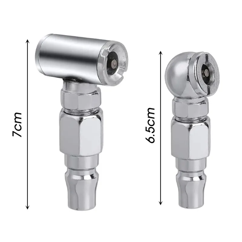 Car Tire Nozzle Clamp Single Double Head Tire Air Inflating Nozzle Portable Inflatable Pump Connector Vehicle Repair Tools