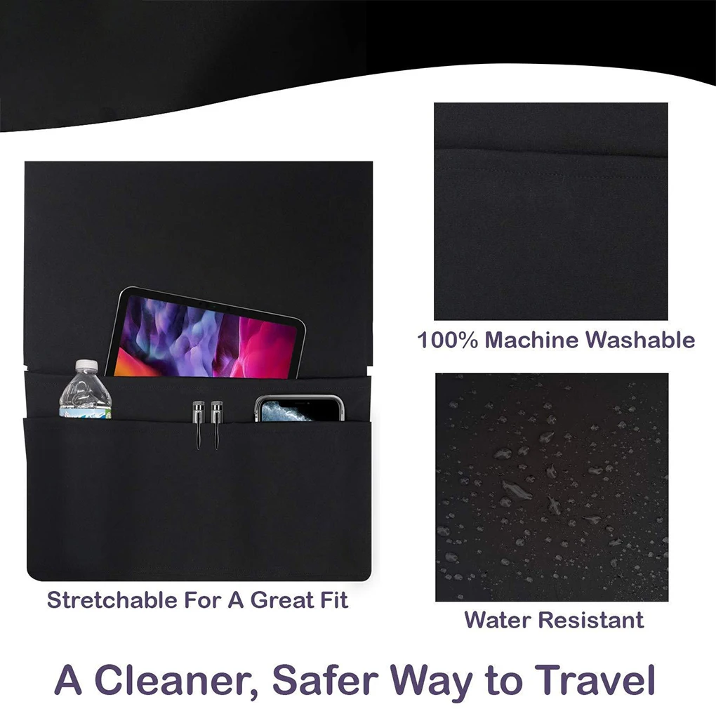 Multi Functional Storage Airplane Tray Cover Organizer Must-Have Travel Essential For Flying Airplane Tray Cover For Travel