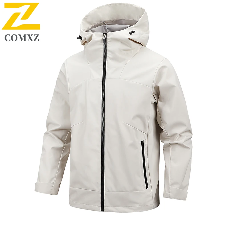 EIAO Windbreaker Jacket Men Women Outdoor Waterproof Hiking Coat Sporty Casual Unisex Lightweight Trekking Camping Windbreaker