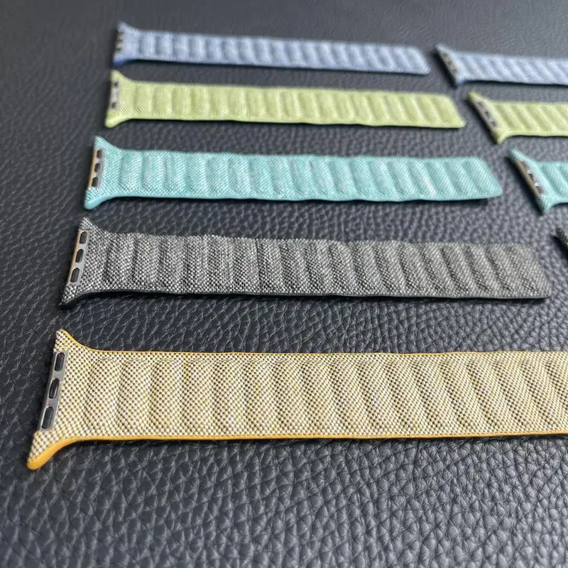 UKVipOrdersDenim-Armband für Apple Watch 11109 Ultra321 Band 49mm 44mm 45mm 42mm 40mm 38mm NYLON Schlaufenarmband – Detail 7
