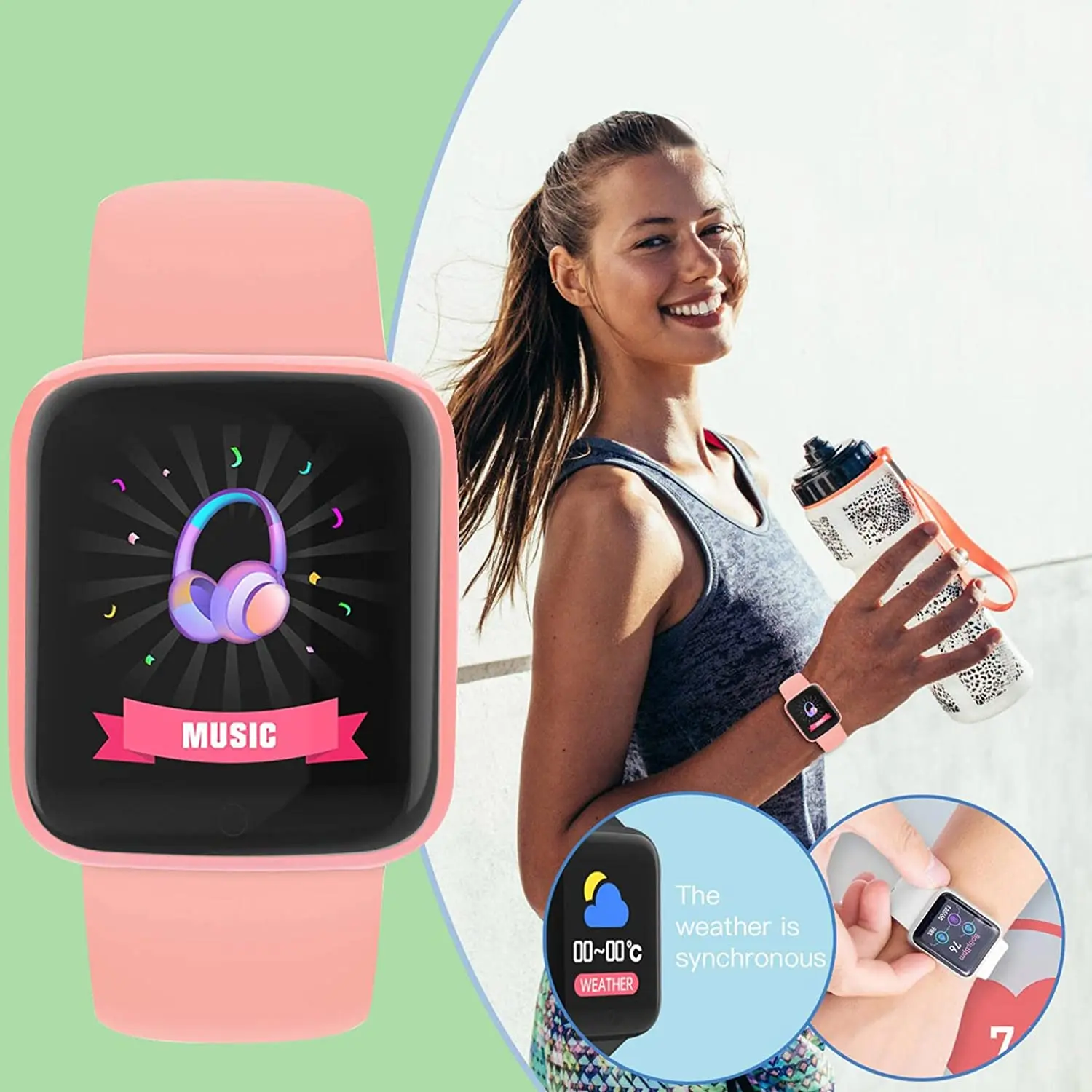 Multifunctional Smart Watch Men Women Bluetooth Connected Phone Music  Fitness Sports Bracelet Sleep Monitor Y68 Smartwatch D20 - AliExpress