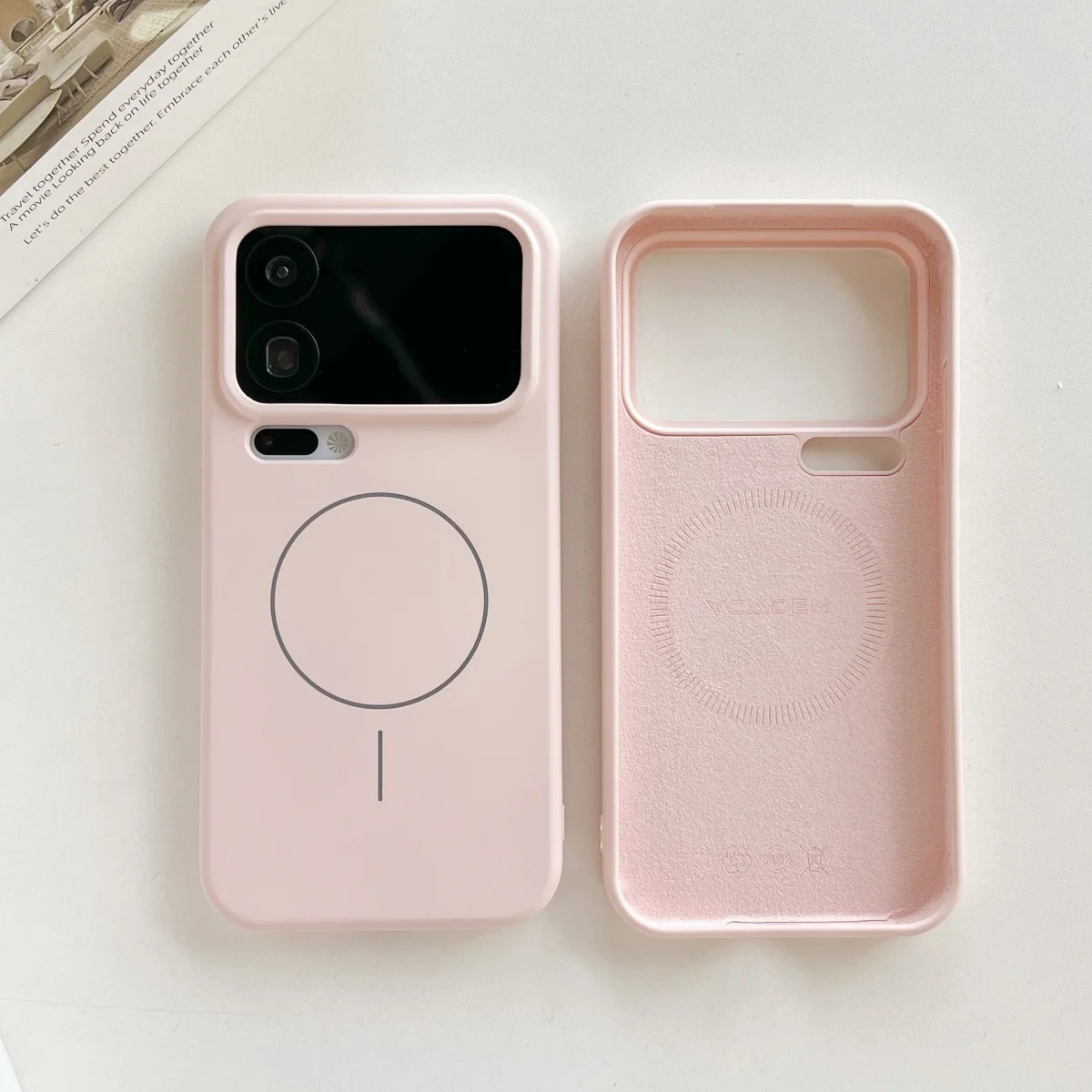 Premium Liquid Silicone Magnetic Case - Solid Color Protective Cover