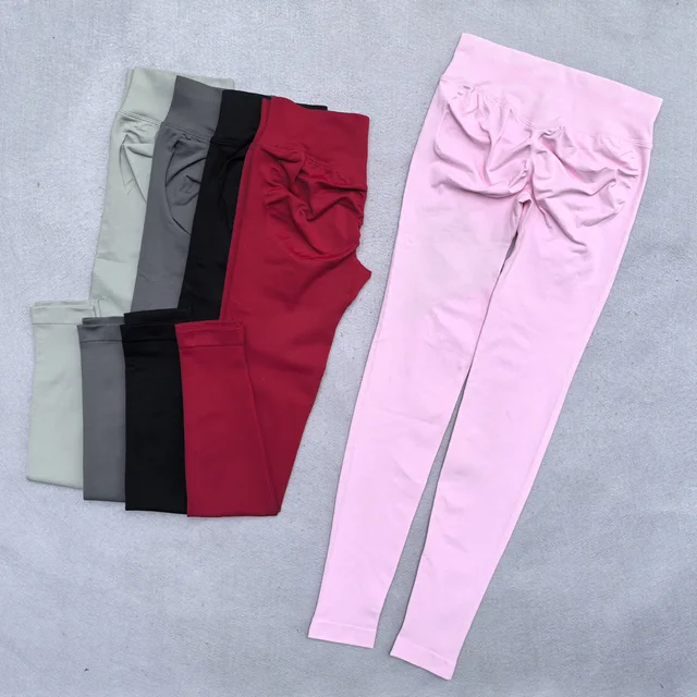 20444-6d5e96.jpg Leggings Women Scrunch Seamless Yoga Leggings Gym Sports Pants Low Ribbed Band High Stretch Fitness Outfit Workout Tights