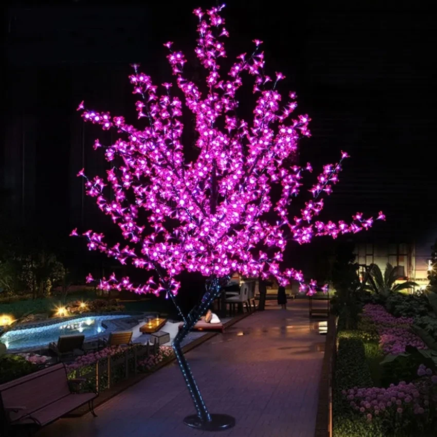 

LED Cherry Blossom Christmas Tree Lighting Waterproof Garden Landscape Decoration Lamp For Wedding Party Christmas Supplie
