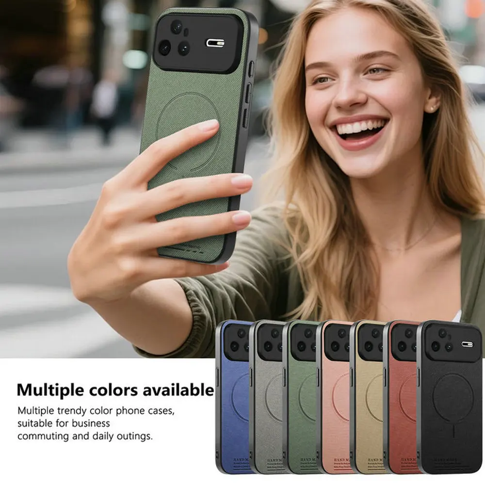 Luxury 360° Protective Magnetic Back Cover with Camera Shield