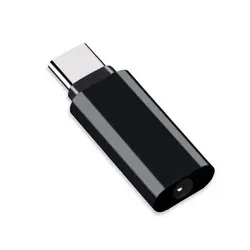 Premium Type C to 3.5mm Audio Adapter - Universal Converter Connector (Black)