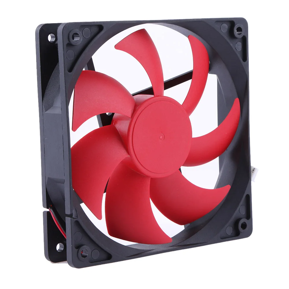 Ventilador de refrigeración de 120x120x25mm, 12V CC, 12cm, 120mm, 2 pines, carcasa de ordenador, GPU, CC, ventilador de refrigeración, fuente de alimentación de bola/manga