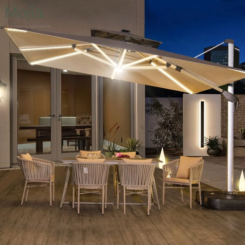

Xl Garden Umbrella Garden Villa Led Sun Umbrella Terrace Layout Outdoor Umbrellas