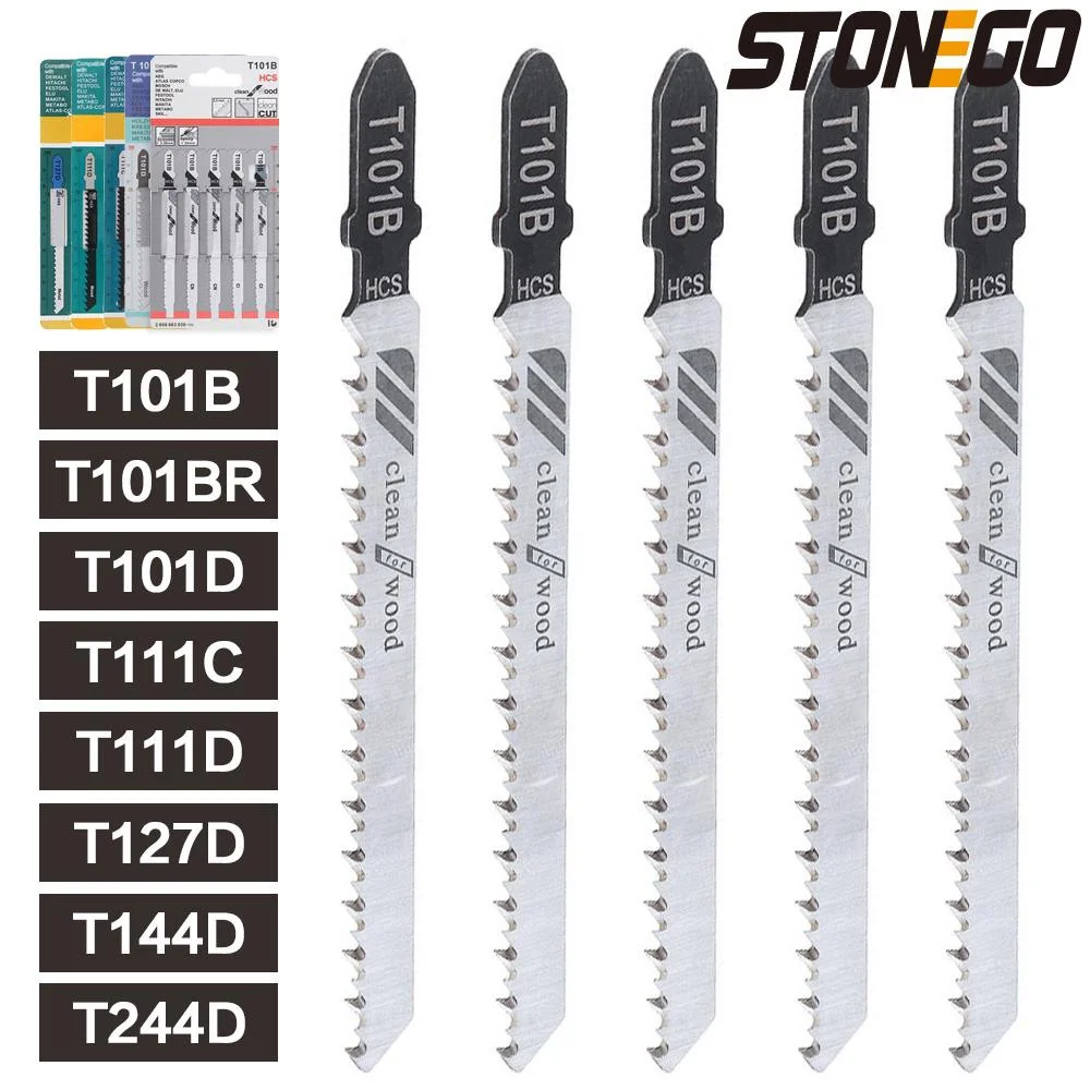 STONEGO HCS Jigsaw Blade Set T101B T101D T144D T101BR T244D T127D T111C