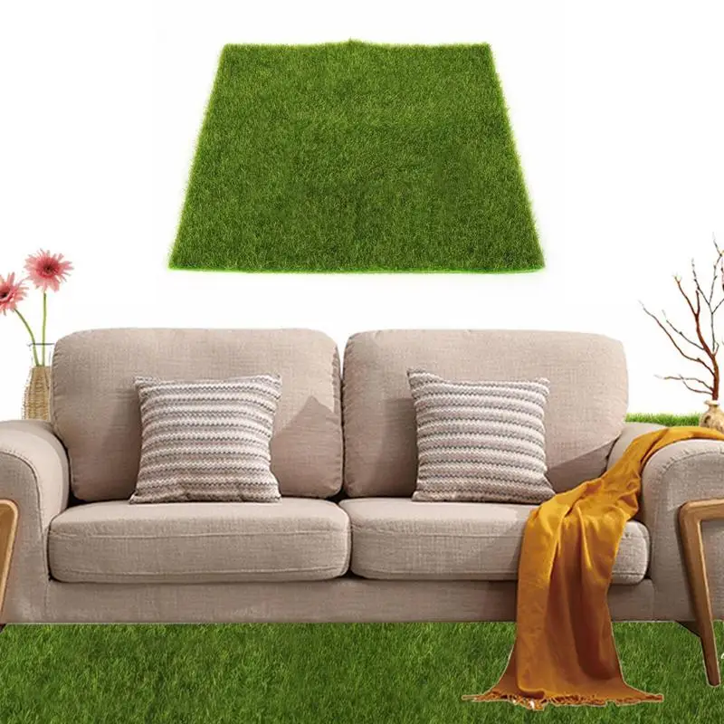 Grass Carpet 2 Sizes Garden Turf Grass Realistic Indoor Outdoor Garden