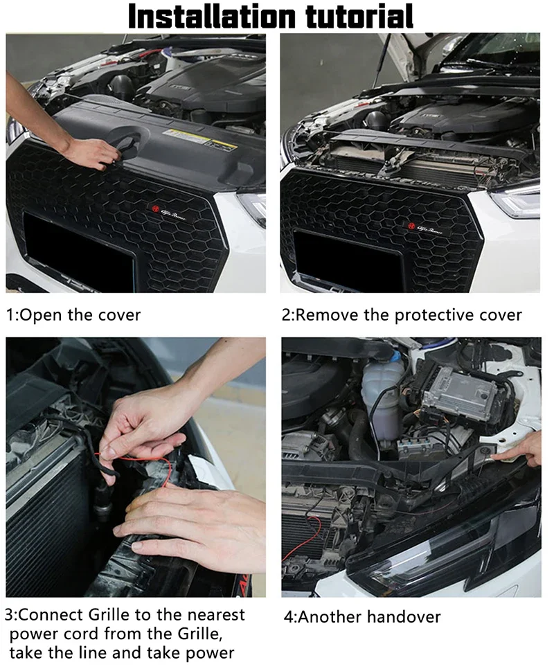Cadillac grille verlichting kabelaansluiting en installatie