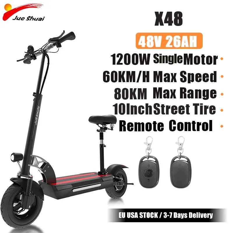 Trottinette Électrique avec Siège pour Adulte, Stock US, 50mph, 80 km/h,  Grande Roue de 11 Pouces, 60v, Hors Route Rapide, Moteur 5600w - AliExpress