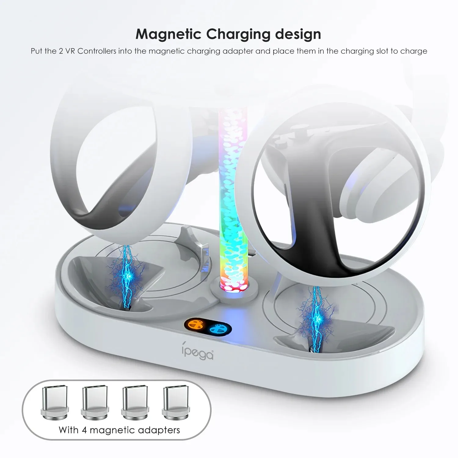 قاعدة شحن لوحدة التحكم لجهاز PS VR2 مع ملحقات عرض...