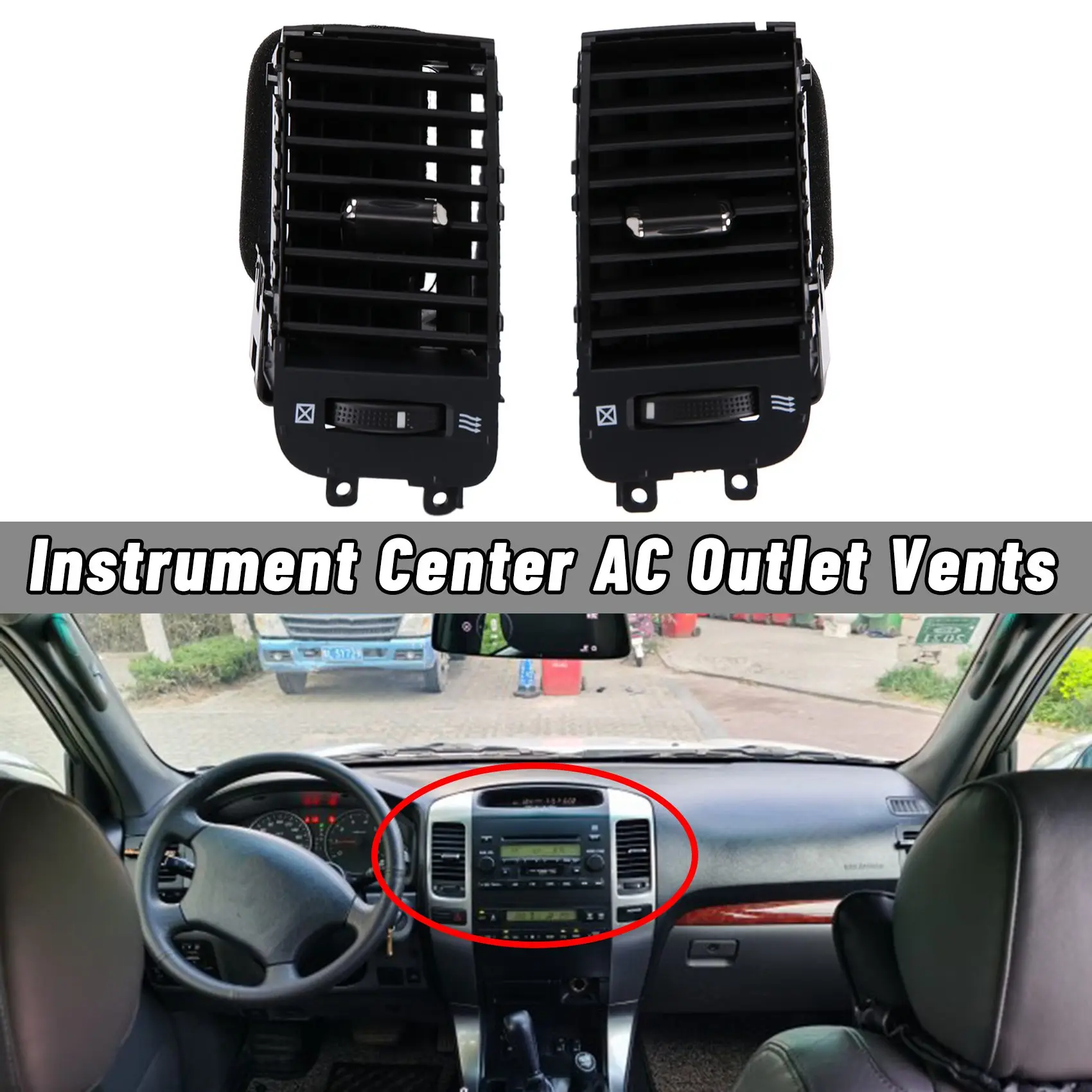 Car Air Conditioner Outlet for Toyota Land Cruiser Prado 120
