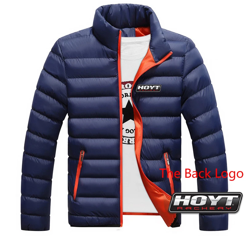2023 new Huo Yite archery autumn and winter men's feather cotton-padded jacket comfortable and casual Harajuku fashion zipper to