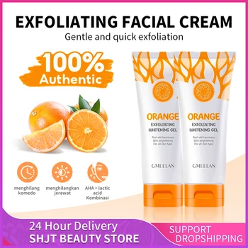 Orange Exfoliating Gel Dead Spot Remover Brighten Peeling 50g Gentle Repair Scrub Whiten Hydrating Moisturizer Korean Skin Care 1
