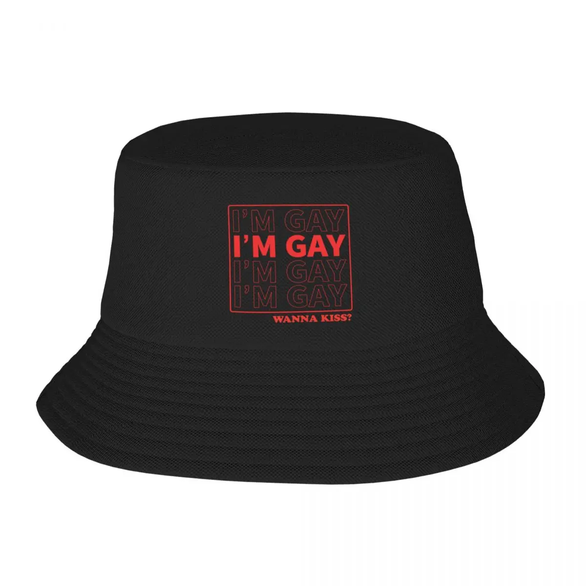

I'm Gay Bucket Hat Fluffy Hat cute Boy Child Hat Women's