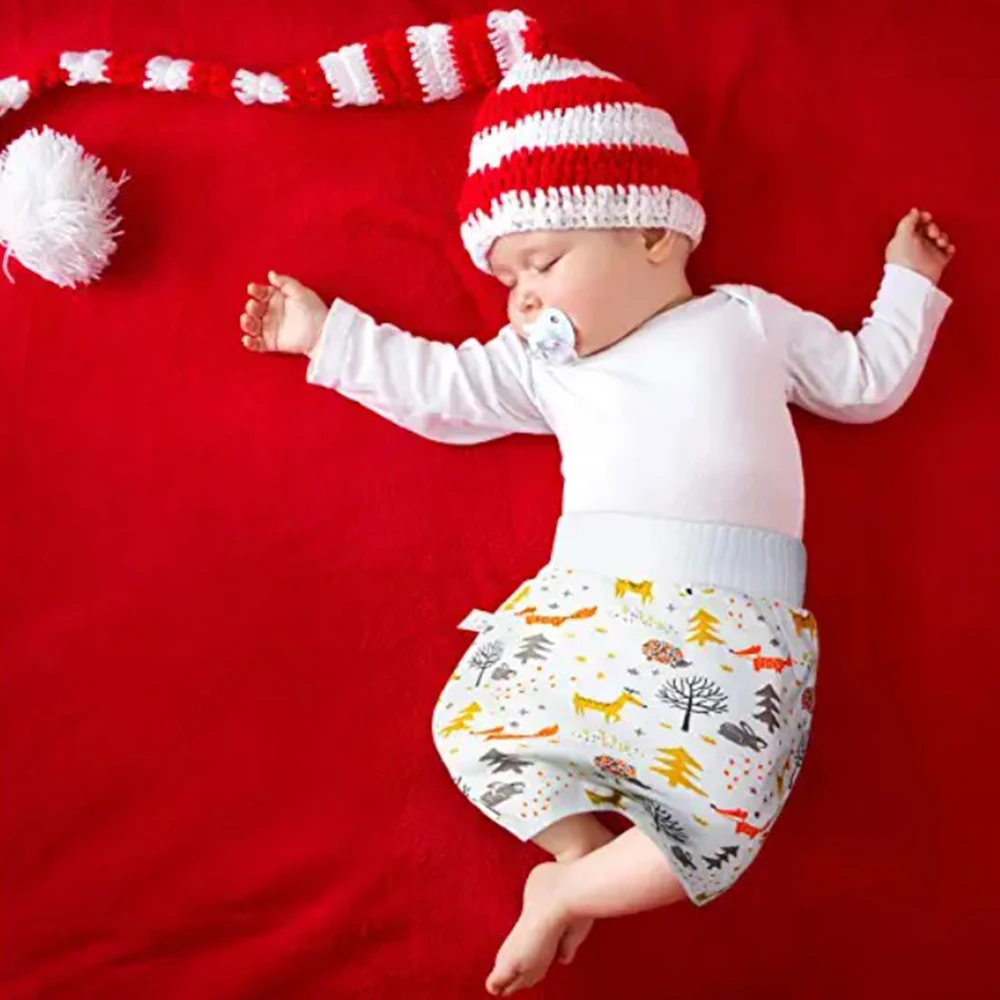 Baby Diaper Training Skirt Baby Waterproof Clothes Diaper Skirt for Potty Training Baby for Boys and Girls Night Time Sleeping