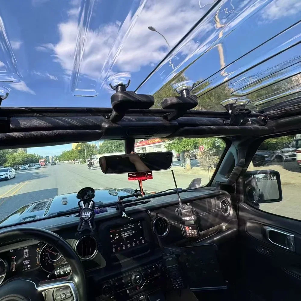 Transparent roof for Jeep Wranglers JL modified soft roof transparent sunroof Gladiator JT modified starry sky roofcustom