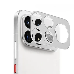 Aluminum Alloy Metal Cover Camera Lens and Screen Protectors with Protective Back Film for Poco F9 Ultra (Silver)
