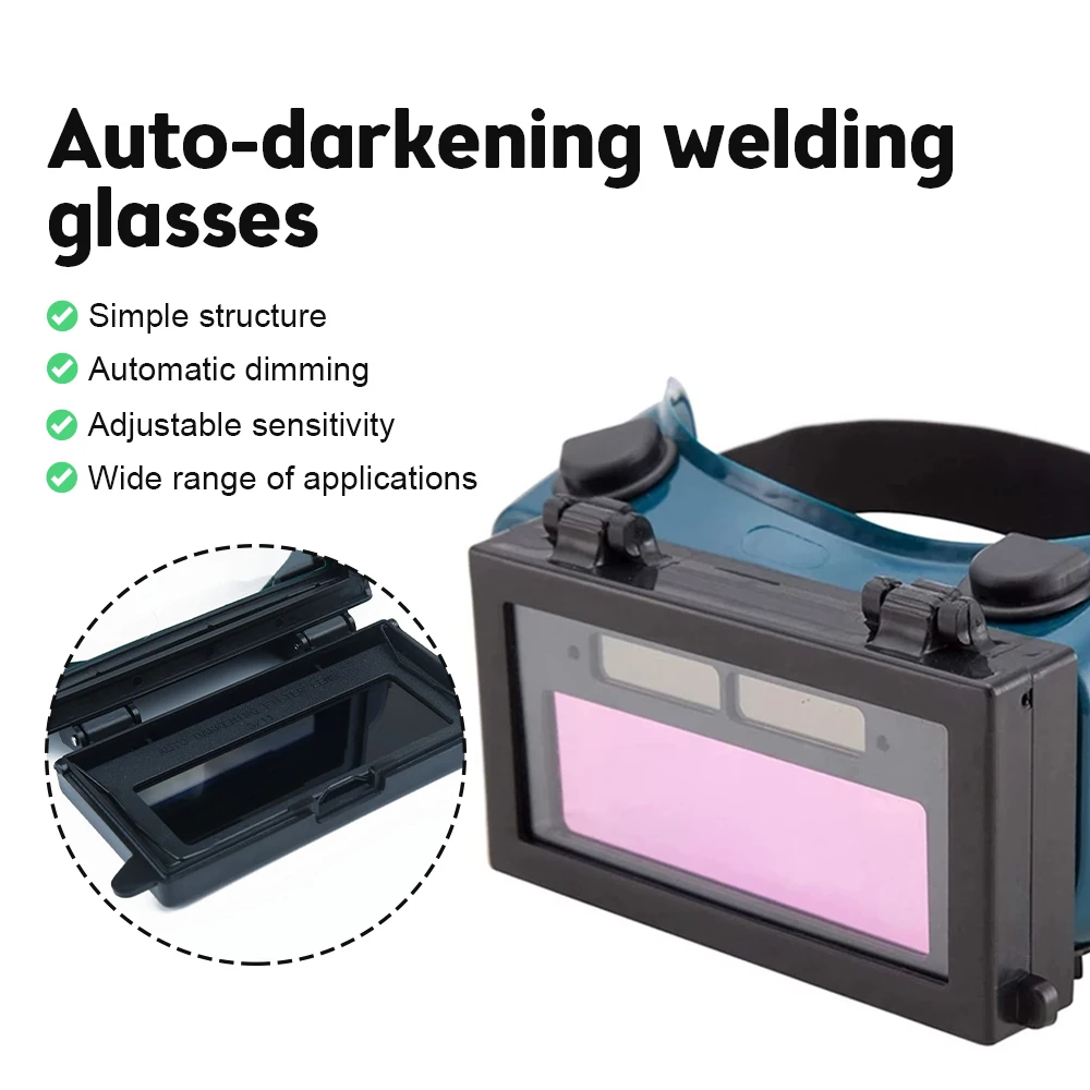 Argon Arc Welder Mask Solar Energy Automatic Dimming Welding Glasses Gas Anti-glare Goggles Aelding Protection Accessories led light solar li auto darkening tig mig mma welding helmets true color welder goggles mask eyes glasses