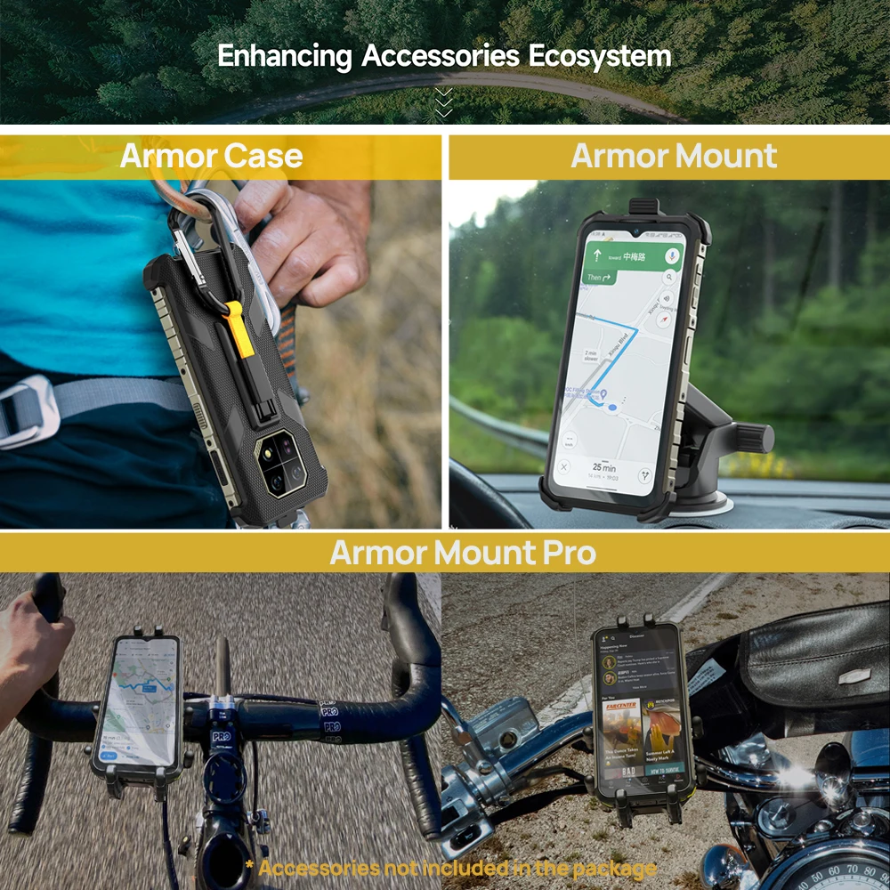 Ulefone Armor 22, 16 Гб 256 ГБ,6,58 дюймов FHD + ,64 мп Ночная камера,33 Вт,6600 мАч,4G,Android 13,NFC,2.4K,120Hz 4