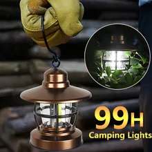 

Outdoor Camping Light Mini Hanging Camping Lantern Water Resistant Garden Lamp with 1 Lighting Modes for Garden Yard Patio