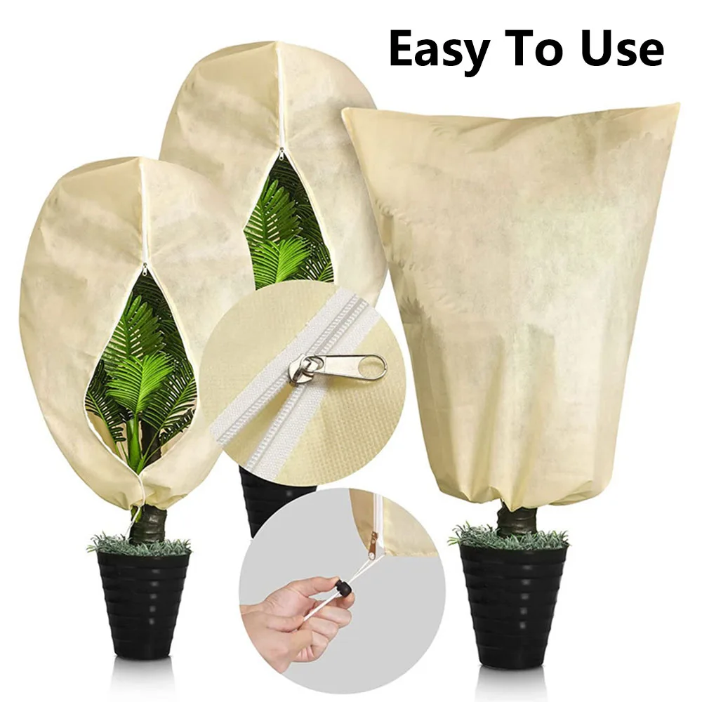 Reusable Plants Frost Protection Cover Winter Warm Cover for Outdoor Yard Garden Plants Small Tree Plant Winter Protection Bag