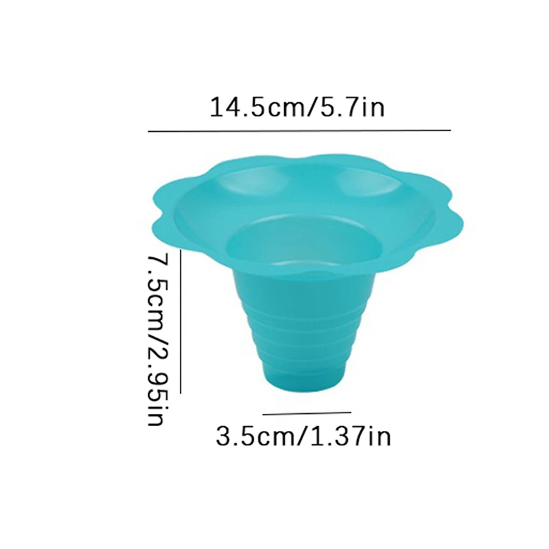 20Pcs Disposable Yogurt Cups Snow Cone Cups For Ice Cream Smoothie Ice Cream Cup Shaved Sand Bowl Flower Snow Cup