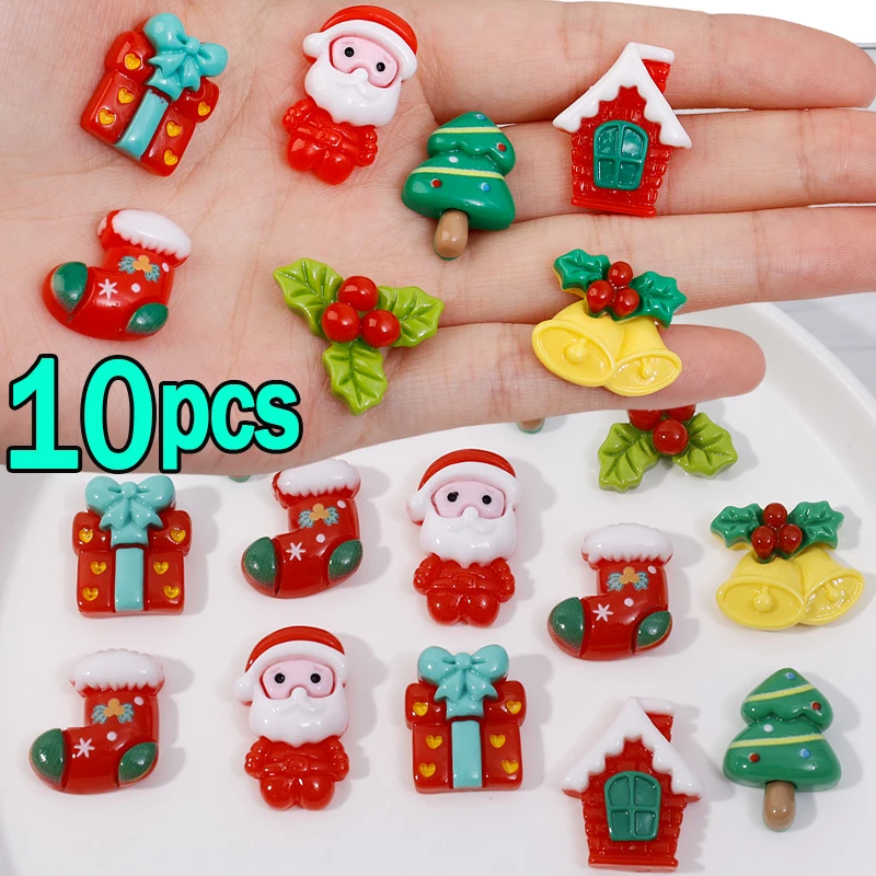 

10Pcs Christmas Accessories Jewelry Sets Red Color Drop Earrings Bracelet Bangle Pendant Necklace Rings Xmas Decor For Women