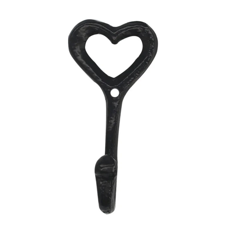 Cast Iron Black Coat Hooks for Hanging Coats and Bags