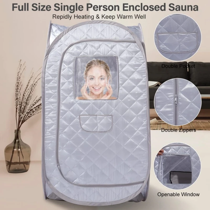 Larger Sauna Tent For Portable Bath Fold Cabin Room Not Include Steam Generator Mobile Sauna Tent 이동식 사우나 5