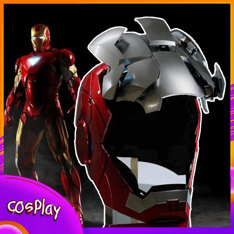 

2023 New MK5 Iron Man Helmet Voice Control 8-piece Opening And Closing Chinese English Luminous Mask Collect Halloween Toy Gift