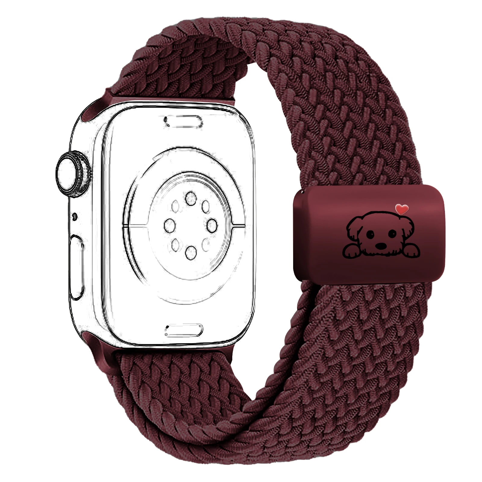Braided Nylon Magnetic Bracelet Strap