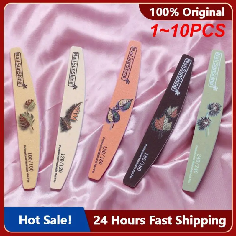 

1~10PCS Professional Nail Polishing Tools Reusable Nail Styling Tools Buffing Washable Lime A Ongle Manicure Tools Nail File